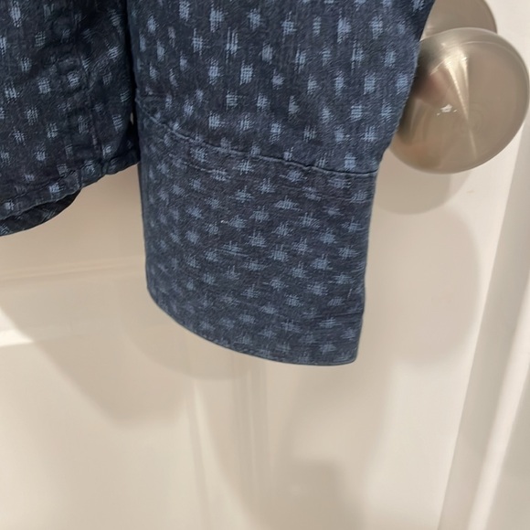 VINTAGE! Levi’s XXL Navy Western Snap Up Long Sleeved Shirt - Picture 7 of 10